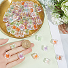 80Pcs Transparent Acrylic Beads OACR-SC0003-01-3