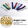 Gorgecraft 10Pcs 10 Color Wide Stretch Sparkling Polyester Headband OHAR-GF0001-26-6