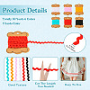 30 Yards 6 Colors Polyester Wavy Fringe Trim Ribbons OCOR-TA0001-65-3