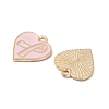 Light Gold Tone Zinc Alloy Enamel Pendants ENAM-WH0061-12B-2
