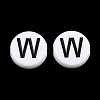 Opaque Acrylic European Beads AC-CBA3BDD-01W-1