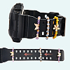 6Pcs 2 Styles Alloy & Glass Beaded Decorative Rings for Smartwatch Band AJEW-CP0009-95-6