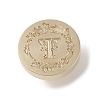 Golden Tone Wax Seal Brass Stamp Head DIY-B079-01G-T-2