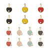 Craftdady 14Pcs 7 Style Zinc Alloy Enamel Pendants ENAM-CD0001-26-9