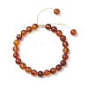 Natural Amber Beads Braided Bead Bracelets for Women Men BJEW-JB13469-2