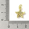 Brass Micro Pave Cubic Zirconia Charms KK-M283-22C-02-3