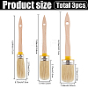 3Pcs 3 Styles PET Paint Brush AJEW-GF0012-86A-2
