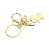 Rack Plating Panda Zinc Alloy Enamel Pendant Keychain KEYC-G064-01D-3