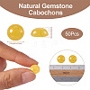 Natural White Jade Cabochons G-R416-12mm-06-3