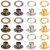200 Sets 4 Colors Iron Grommet Eyelet Findings SCRA-GF0001-10A-04-1