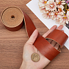 2M Flat AB Grade Cowhide Leather Cord AJEW-WH0479-73D-03-3