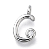 Brass Micro Pave Cubic Zirconia Pendants KK-B132-12P-C-1