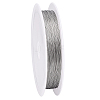 Tiger Tail Wire 304 Stainless Steel Beading Wire TWIR-WH0002-24B-1