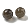 Natural Grey Agate Round Ball Figurines Statues for Home Office Desktop Decoration G-P532-02A-10-2
