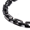 PVD Vacuum Plating Rectangle 201 Stainless Steel Chain Bracelets BJEW-N240-06EB-2