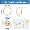 20Pcs Brass Stud Earring Findings MAK-BBC0001-27-2