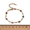 304 Stainless Steel Resin Link Chain Bracelets for Women BJEW-D452-01G-3