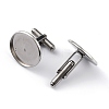 Tarnish Resistant 304 Stainless Steel Cuff Buttons STAS-Z015-33G-2