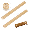 2Pcs Single-Sided Engraving Wax Seal Brass Stamp AJEW-OC0005-40A-1