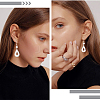 2 Colors 925 Sterling Silver Earring Hooks STER-BBC0006-24B-5