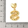 Rack Plating Brass Micro Pave Clear Cubic Zirconia Perdants KK-C067-12G-S-3