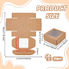 Foldable Creative Kraft Paper Mailer Boxes with Visible Window CON-WH0113-08B-02-2