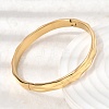 Hammered 304 Stainless Steel Hinged Bangles BJEW-D408-14G-5