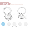 DIY Blank Dome Alloy Charm Bracelet with Imitation Pearl Chains Making Kit BJEW-UN00002-3
