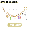 3Pcs Aluminum Bag Extender Chains KEYC-HS00015-2
