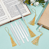 8Pcs Stainless Steel Blank Bookmarks Making STAS-UN0064-52-2