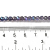 Electroplate Transparent Glass Beads Strands EGLA-A035-T4mm-L15-4