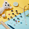   40 Sets 10 Colors Snowflake Resin Craft Safety Eyes DIY-PH0013-70-4