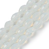 Electroplate Imitation Jade Glass Beads Strands LS-EGLA-N013-J6mm-D02-1