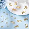 100Pcs Tibetan Style Hook and Eye Clasps FIND-GO0003-01AG-4