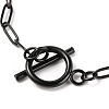 Unisex 304 Stainless Steel Paperclip Chain Bracelets BJEW-H541-04A-EB-2