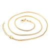 201 Stainless Steel Round Snake Chain Necklaces for Women NJEW-G140-06D-G-1-2