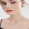 1Pc 304 Stainless Steel Letter Pendant Necklaces NJEW-LP0001-33H-P-4