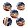 Chakra Natural Gemstone Pendants G-K099-30mm-01-1