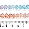 Transparent Painted Glass Beads Strands X1-DGLA-A034-T6mm-A19-3