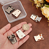 6Pcs 3 Colors Zinc Alloy Bolo Tie Slider Clasps FIND-PH0023-92B-5