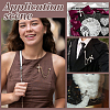 Cross Alloy Rhinestone Lapel Pin Backs JEWB-WH0051-057G-5