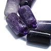 Natural Purple Fluorite Beads Strands G-K245-U01-01-3