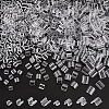  800Pcs 4 Style Transparent AS Plastic Base Buckle Hair Findings FIND-NB0004-37-4