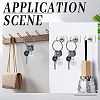 Iron Keychain Clasps FIND-SP0003-72B-4