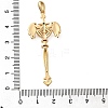 Brass Micro Pave Cubic Zirconia Big Pendants X1-KK-B147-04G-11-3