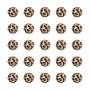 50Pcs Printed Natural Wooden Beads WOOD-TA0001-56-2