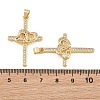 Brass Micro Pave Cubic Zirconia Pendants CU-CBADC6C-11G-03-3
