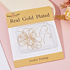 Beebeecraft 40Pcs Brass Earring Hooks KK-BBC0010-19G-6