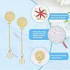50Pcs Alloy Stud Earring Findings FIND-FH0005-72-5