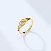 Hollow Out Trinity Knot 304 Stainless Steel Finger Rings FS-WG0AD95-10-2
